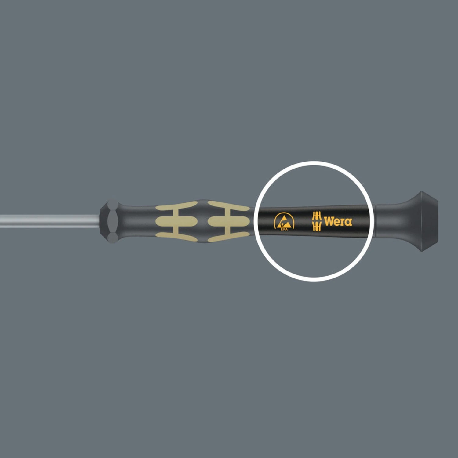 Wera ESD safe screwdriver set for electronic applications, Black