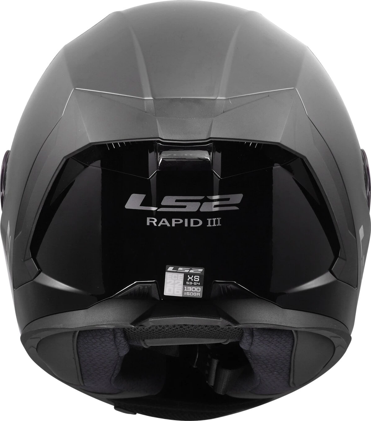 LS2 Rapid III Solid helmet, Black, L, Gloss