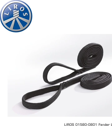 Fender line black 8mm x 2m spliced eye