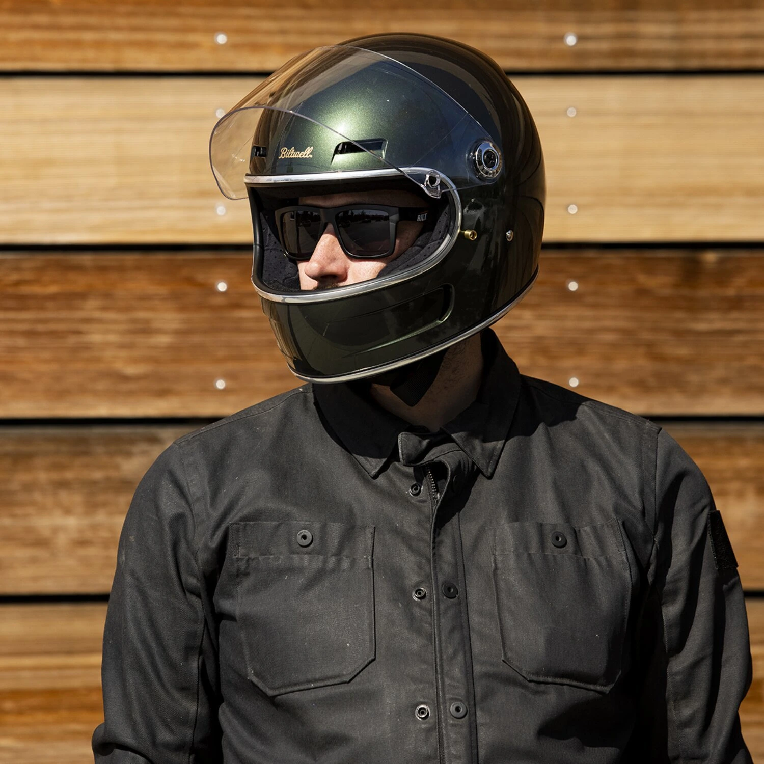 Biltwell Gringo SV helmet, sierra Green, Green, S, Metallic