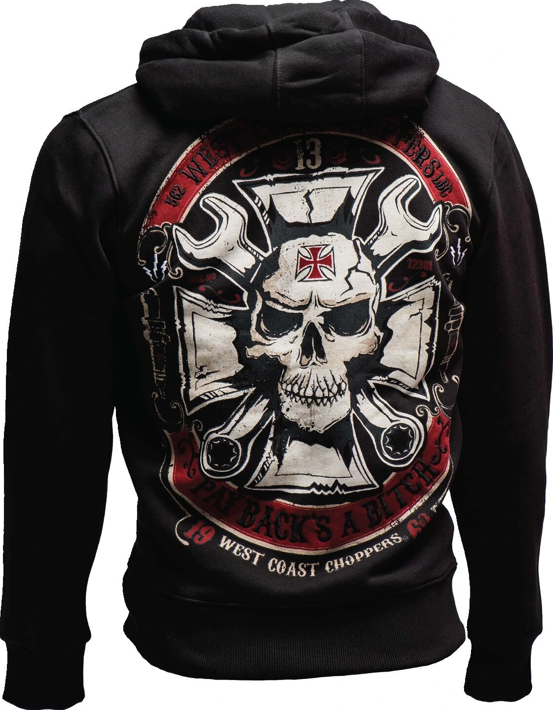 WCC Mechanic zip hoodie, Black, S