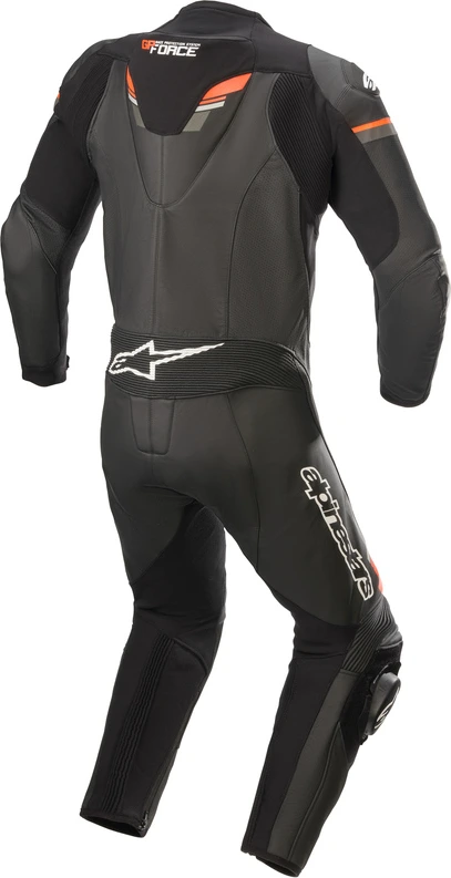 Alpinestars Leather suit GP Force Chaser V2 1 PCS Black/Fluo Red, 52