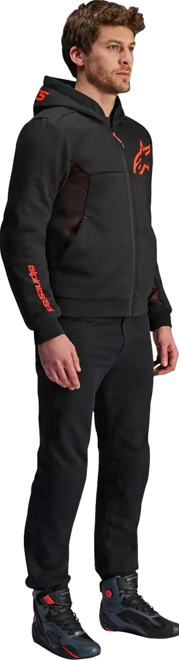 JACKET/HOODIE CHROME AIR BLK/RED S