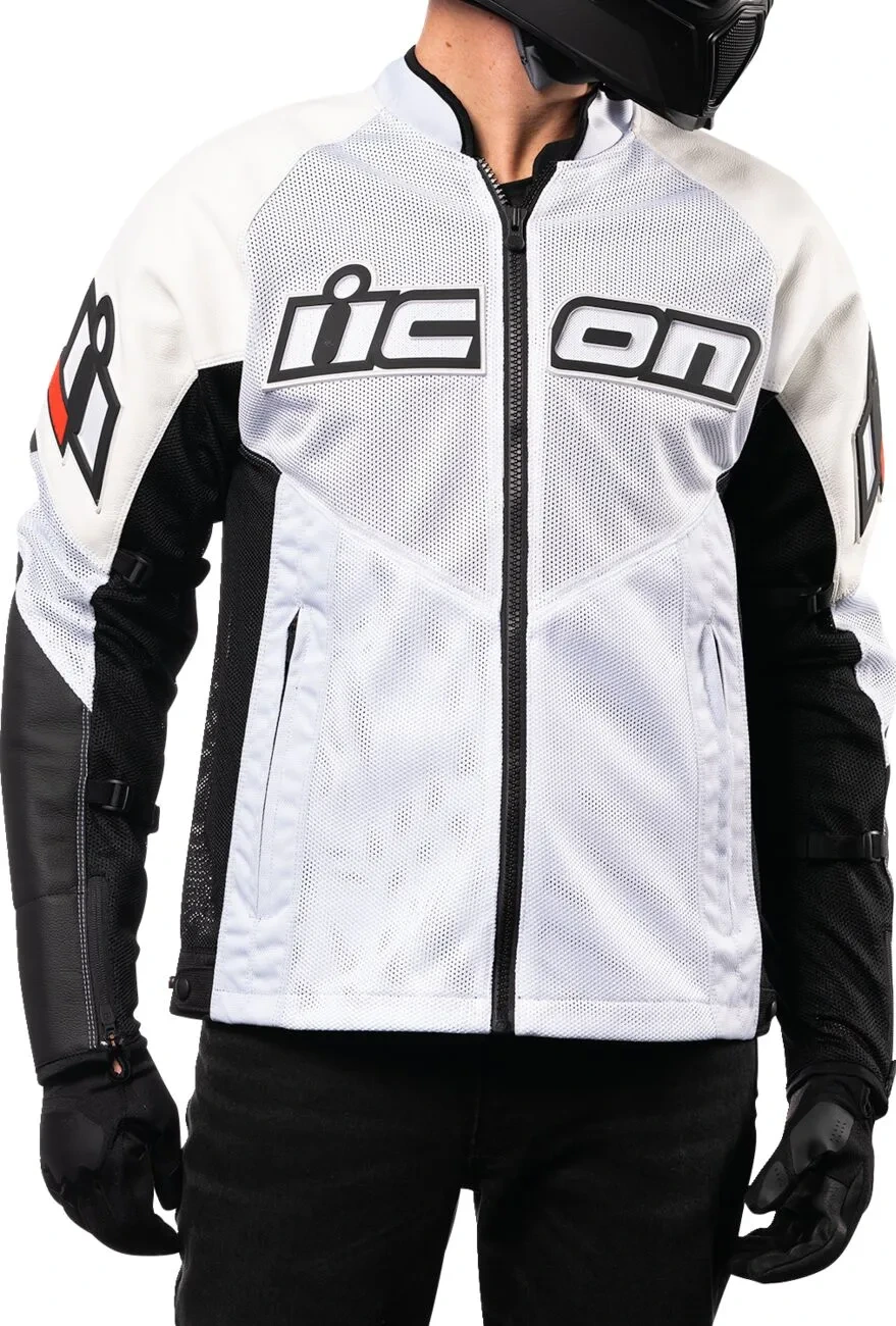 JACKET MESH AF LEATHER CE WHITE SM