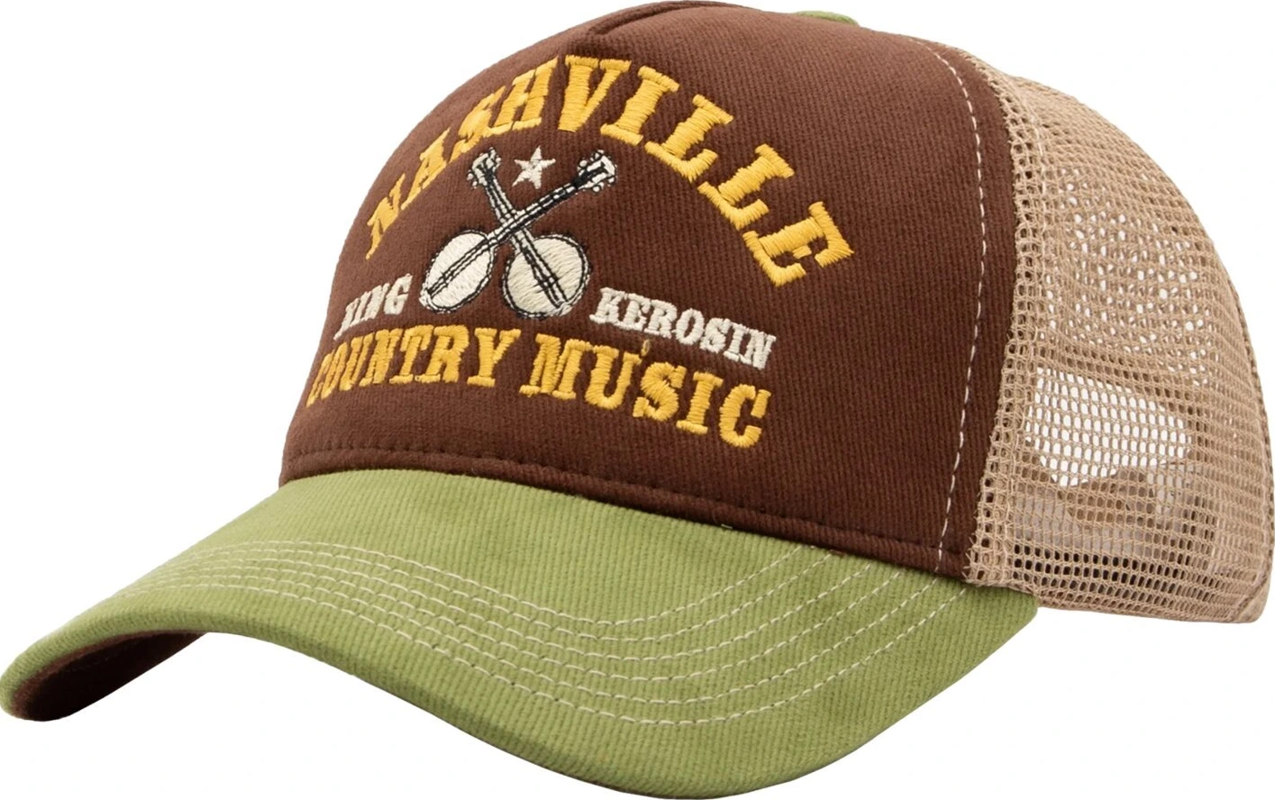 King Kerosin Nashville cap, black, Brown