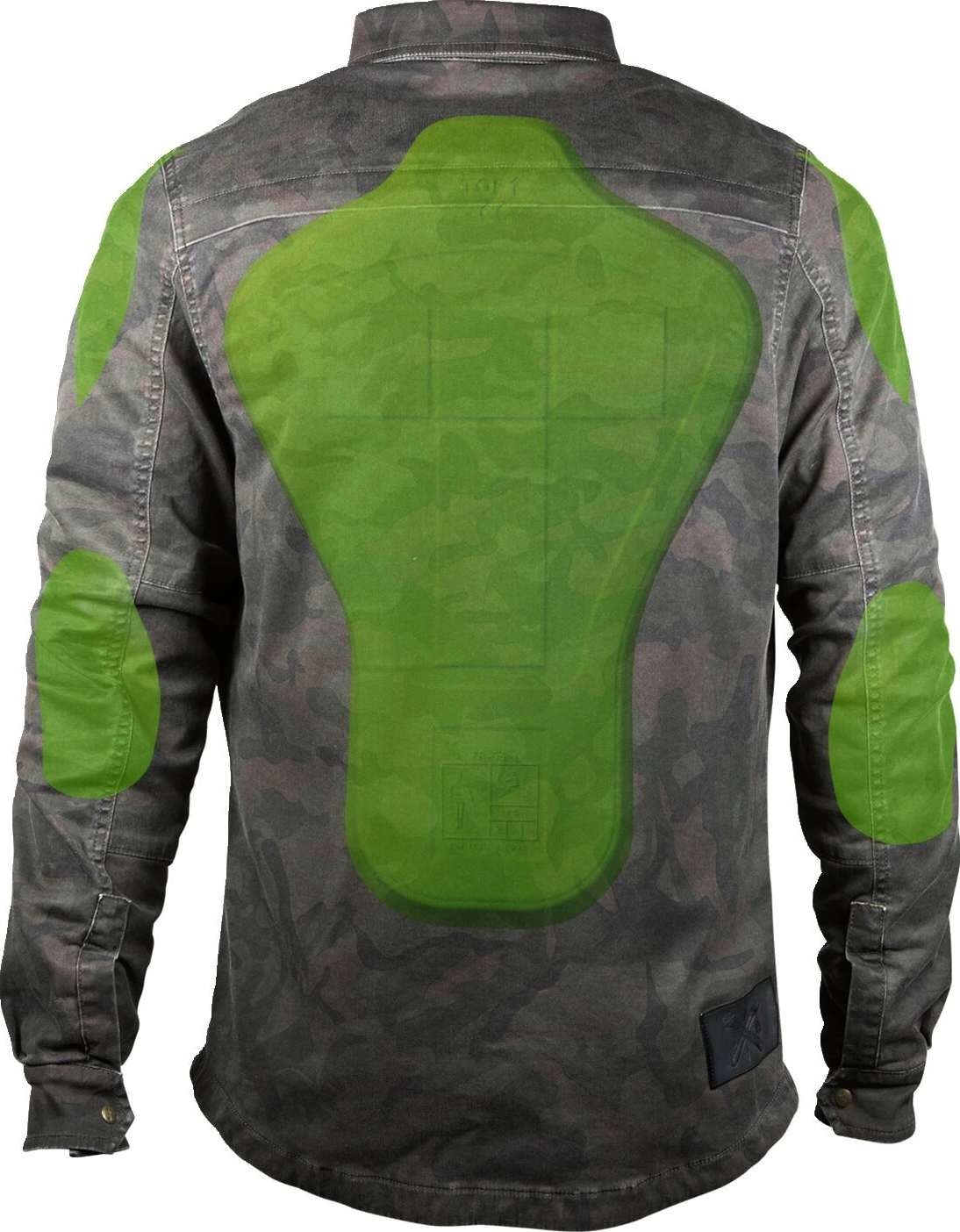 John Doe Motoshirt XTM® camouflage, Green, M