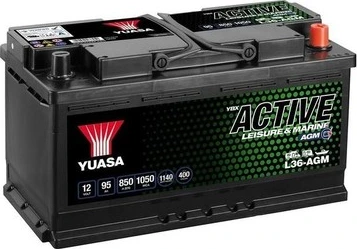 Yuasa L36-AGM Active Leisure AGM akumulators 12V 95Ah 850A (12)