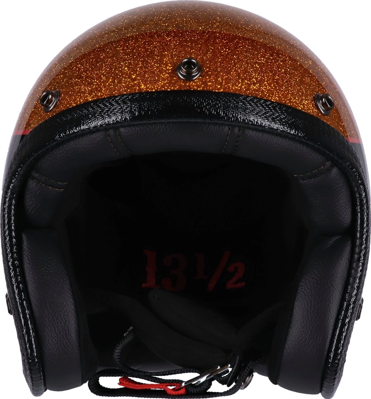 13 1/2 Skull bucket helmet, superior Gold, L, Metal Flake