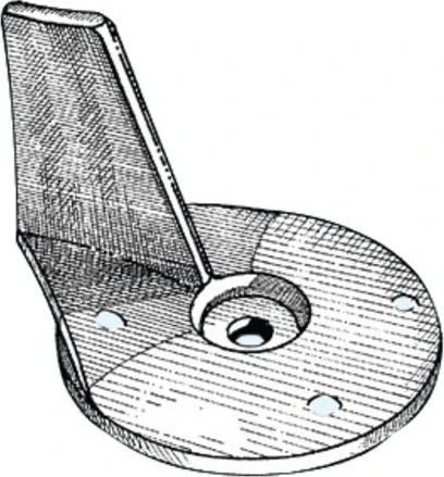 Osculati anode fin (zinc) Mercury/Mariner 25-50HP