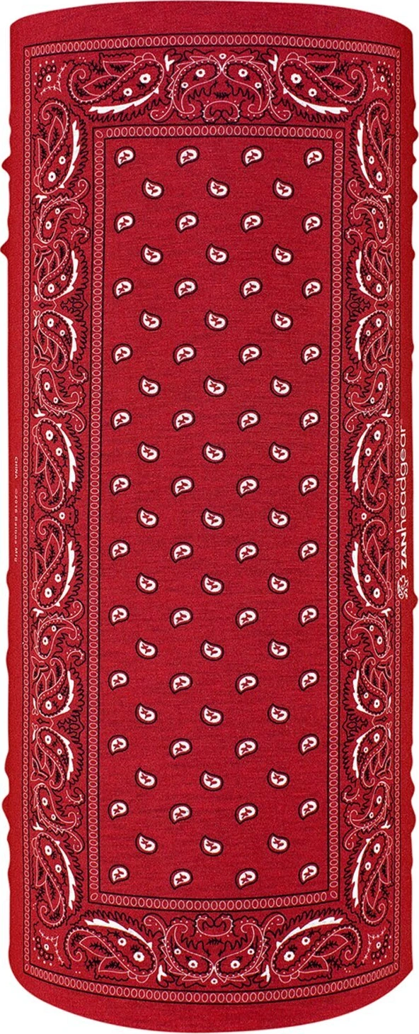 ZANheadgear Motley Tube polyester red paisley, One size fits most