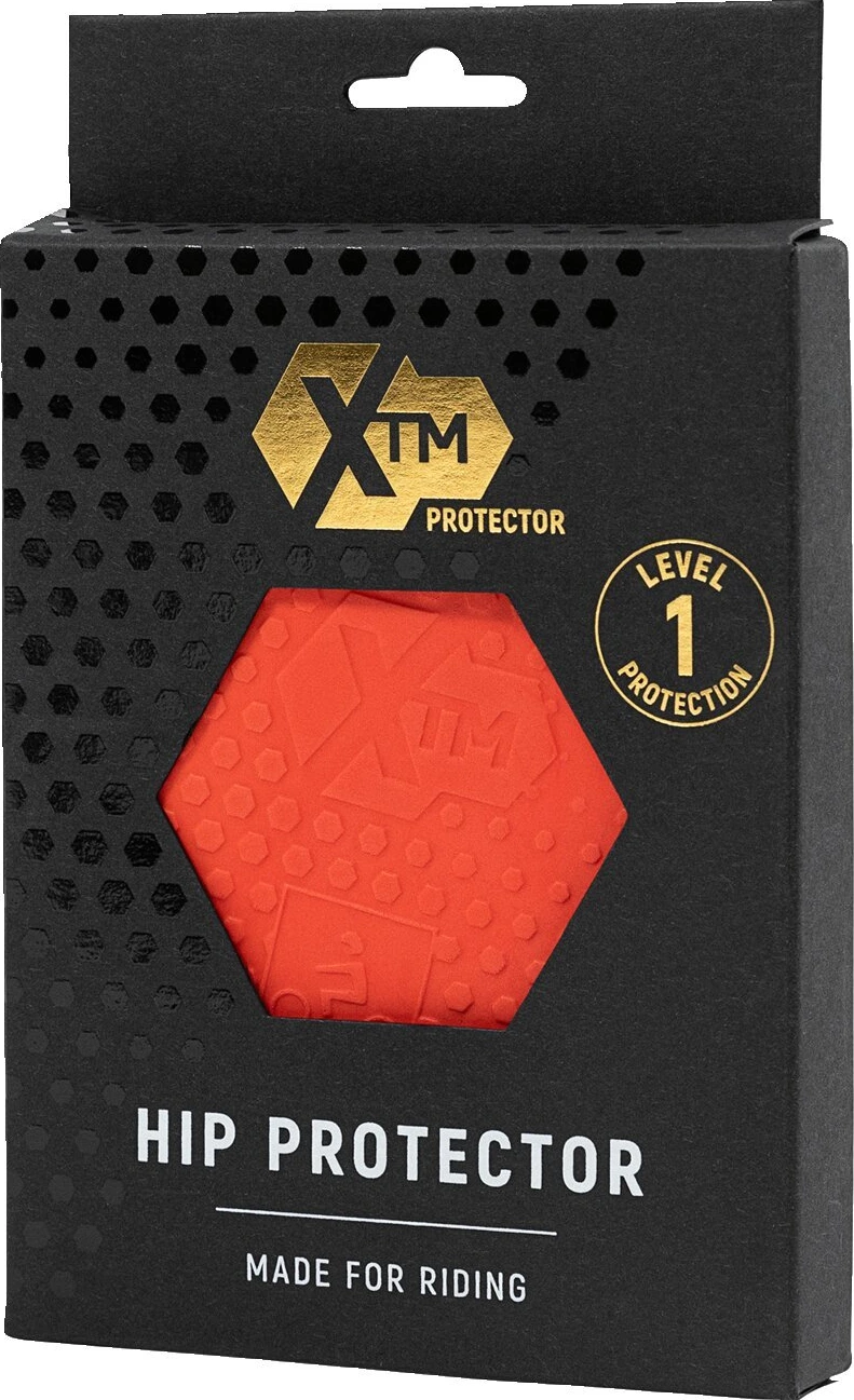 John Doe XTM hip protectors (Level 1, storm grey black tracker Red
