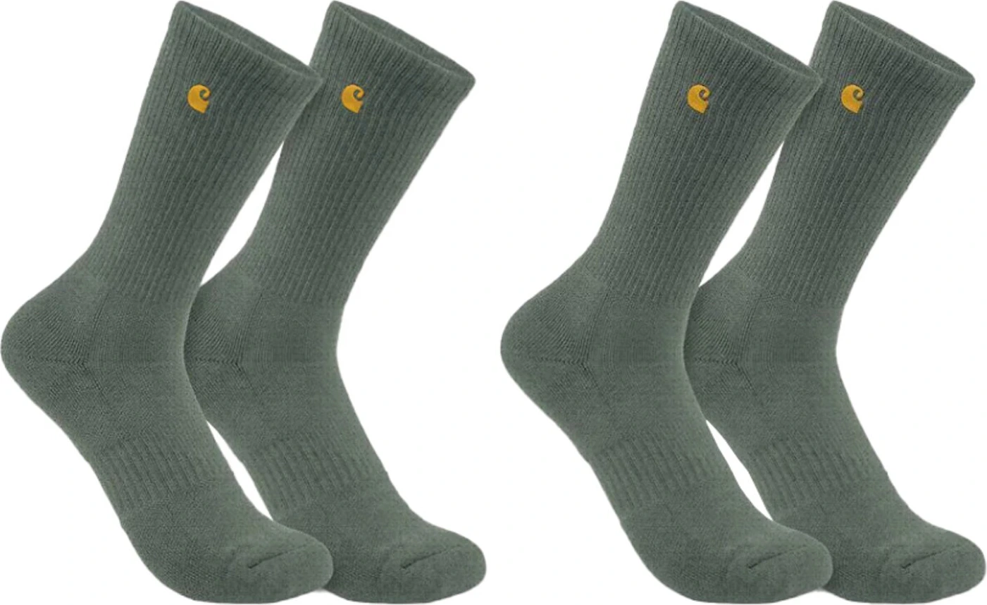 Carhartt Force™ Midweight Crew socks 2 Pack, Green, XL