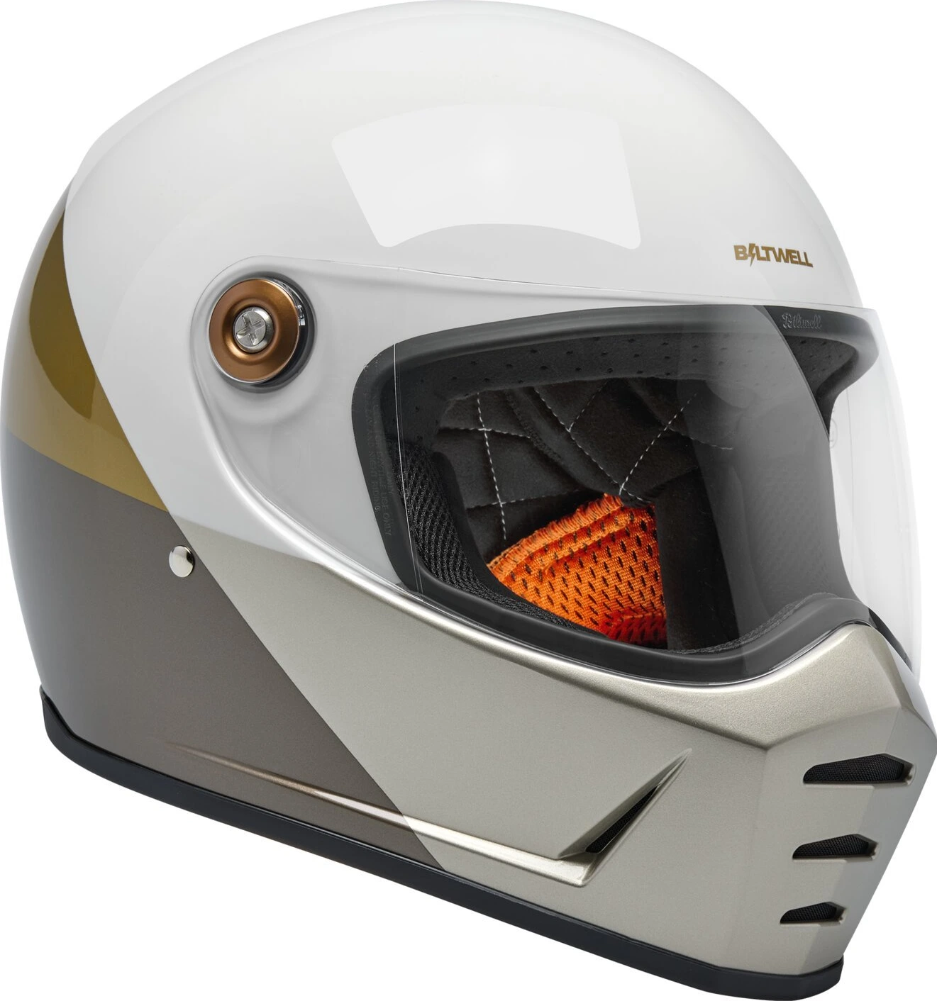 Biltwell Lane Splitter helmet intersection gold/silver/bronz, S, Metallic