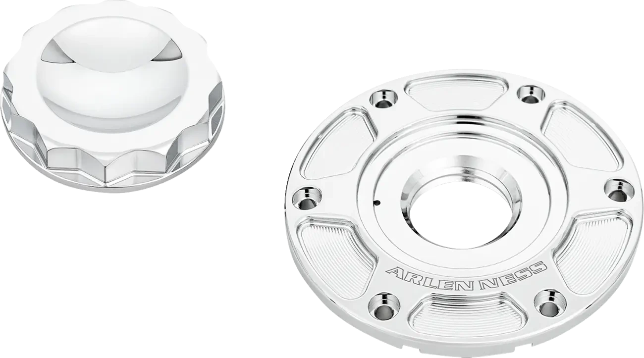 Chrome — GAS CAP - FLT 24-UP - 12 POINT - CHROME