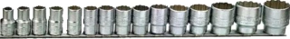 Teng Tools, sockets on wrench clip rail. Metric sizes