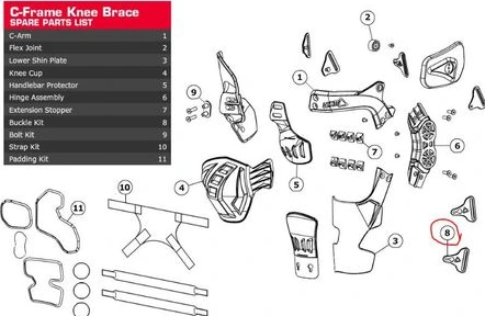 Leatt Buckle kit C-Frame Pair