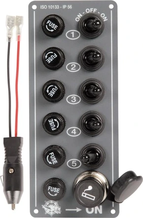 5 switches panel + lighter