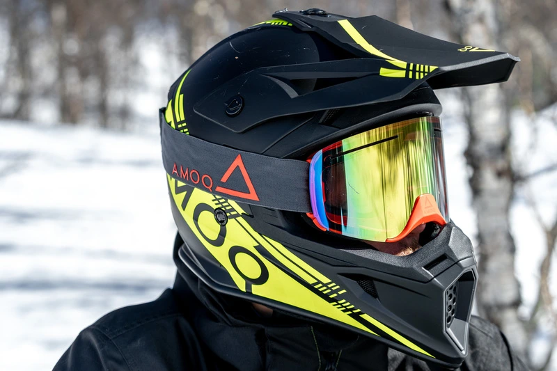 AMOQ Meteor V2 Helmet Black/HiVis, XS