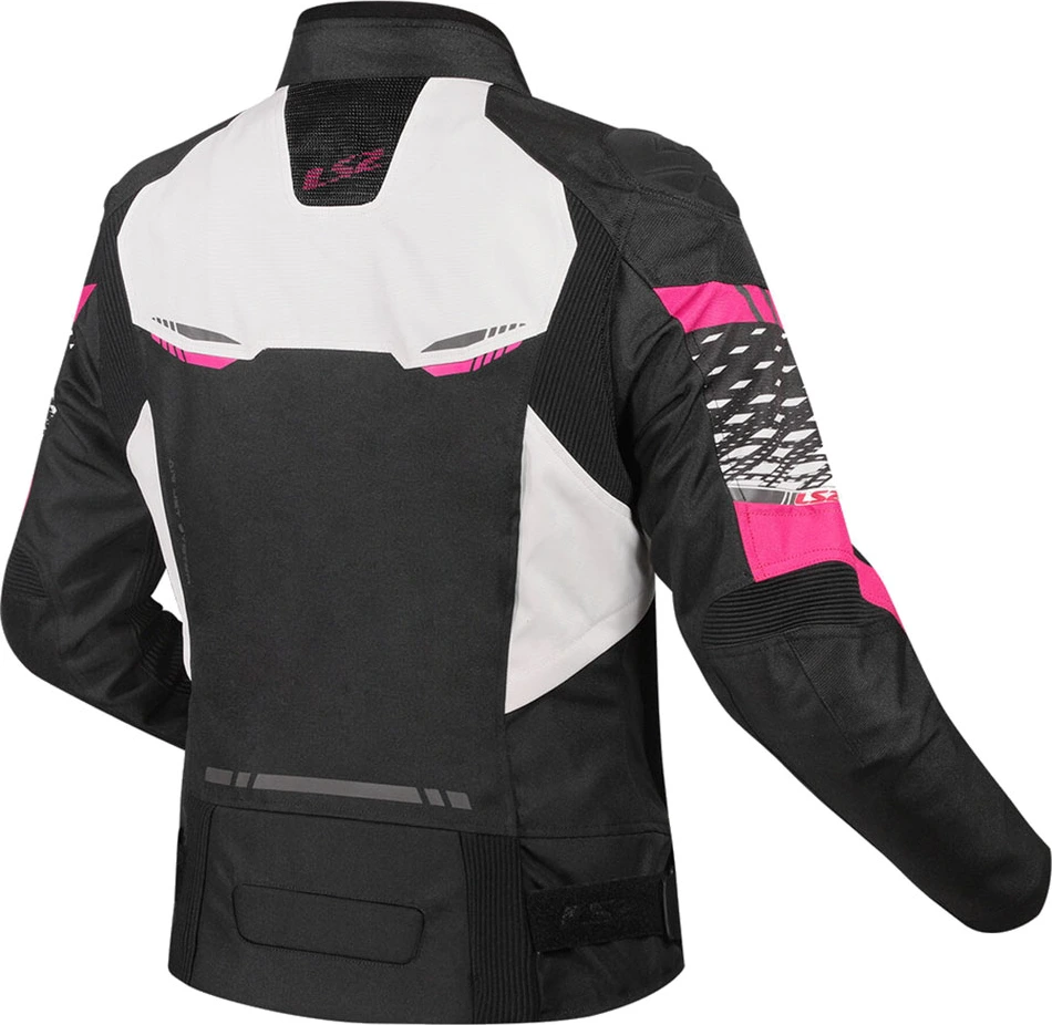 LS2 Apex Lady Jacket - White Pink, M