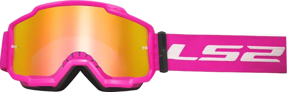 LS2 CHARGER GOGGLE - Pink/Iridium Visor