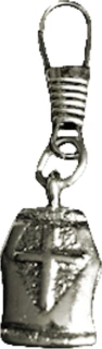 Crusader shield zipper pull