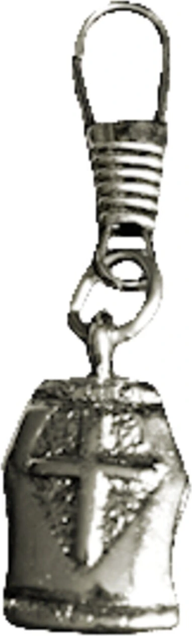 Crusader shield zipper pull