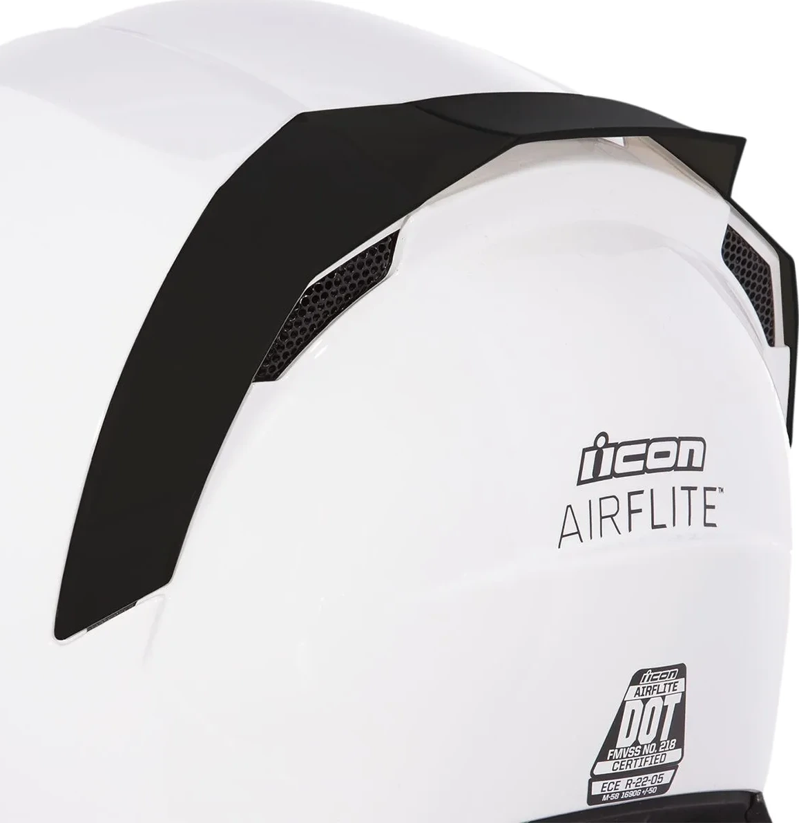 REARSPOILER AIRFLITE RUB BLACK