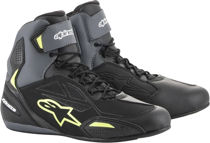 Alpinestars Shoe Faster-3 Drystar Black/Yellow fluo, 43