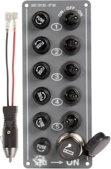 5 switches panel + lighter