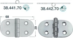 SS hinge 68x39 mm