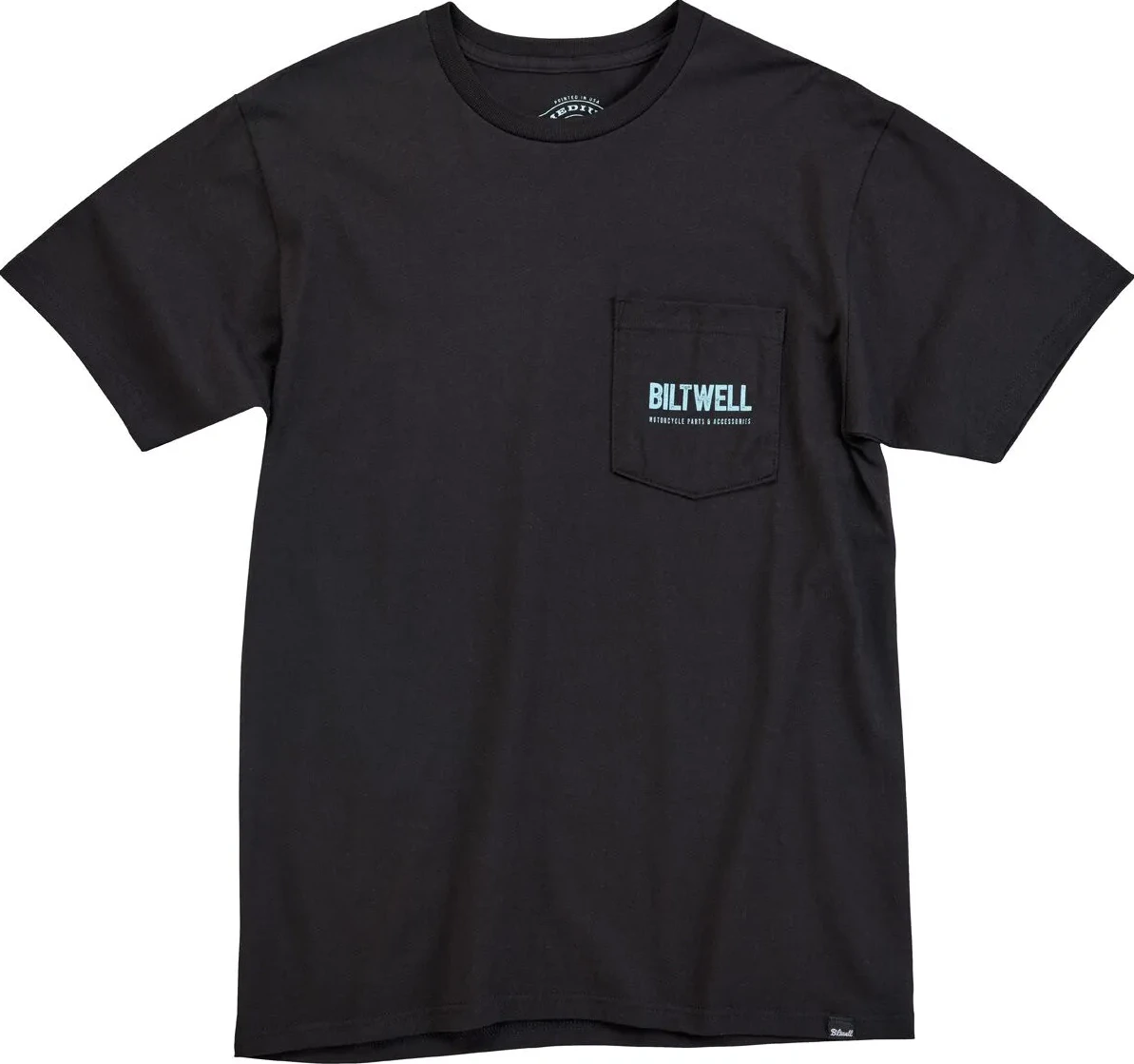 TEE OLD JUNK POCKET BK BK LG