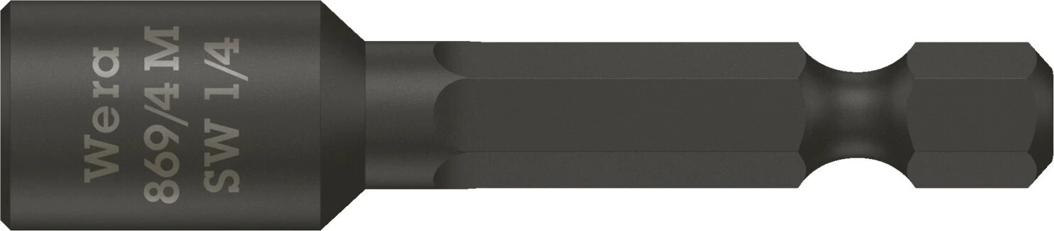 Wera 1/4" drive nutsetter - US sizes 1/4", 50 mm