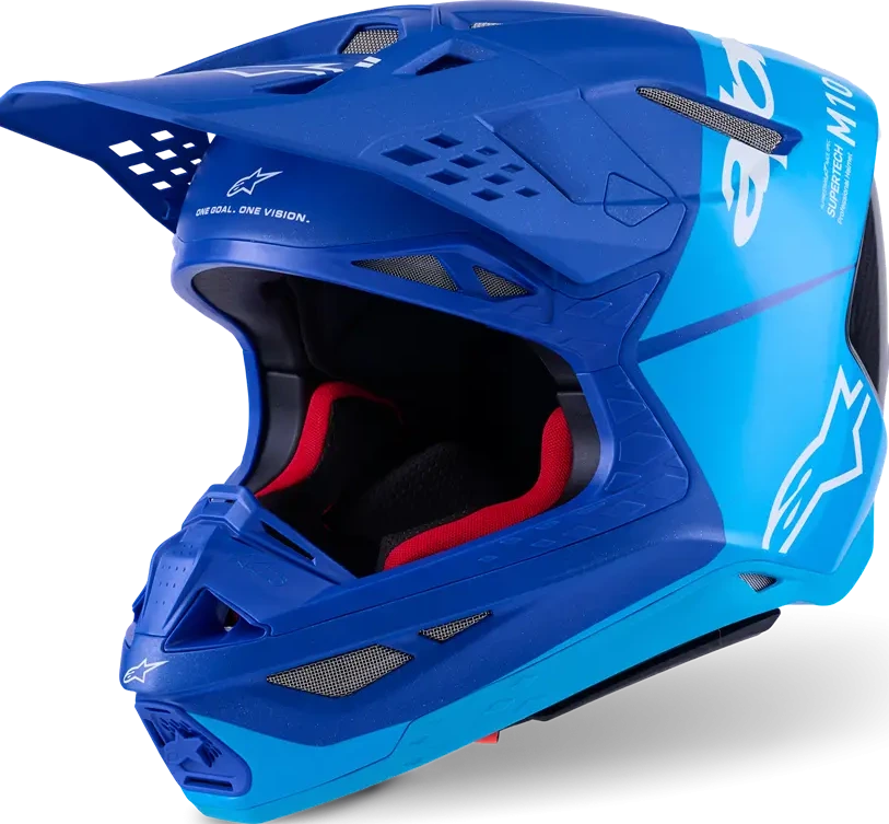 HELMET S-M10 FLOOD BLUE/BLK-CARB XS