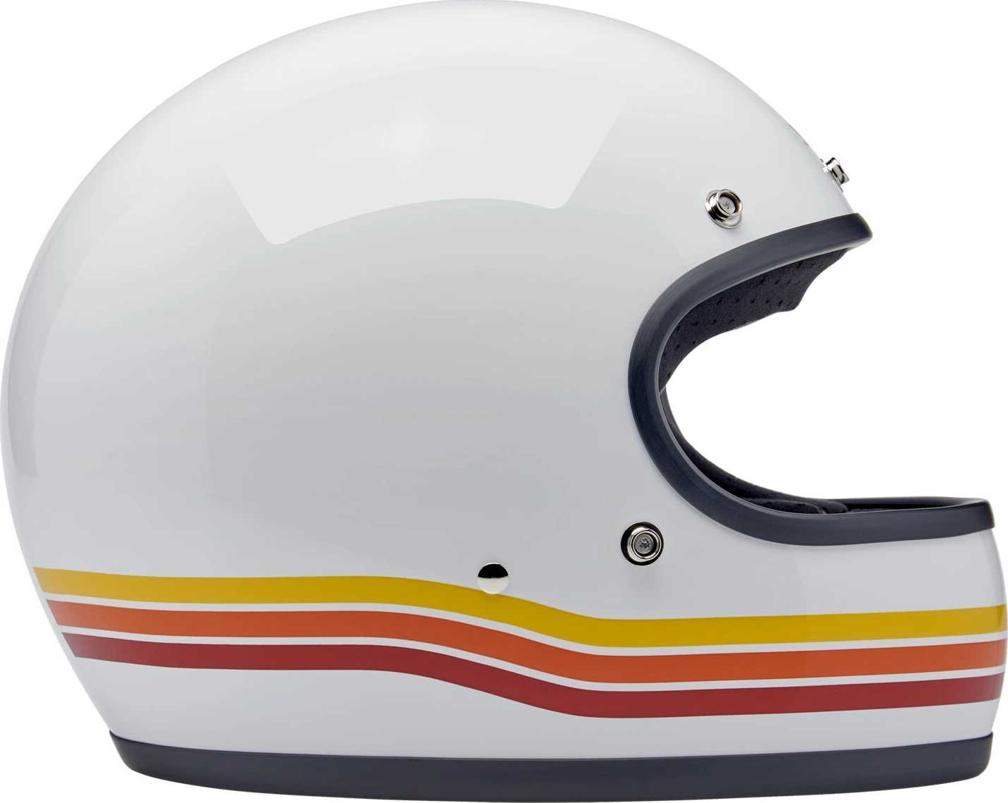 Biltwell Gringo helmet, sunset spectrum White, S, Gloss