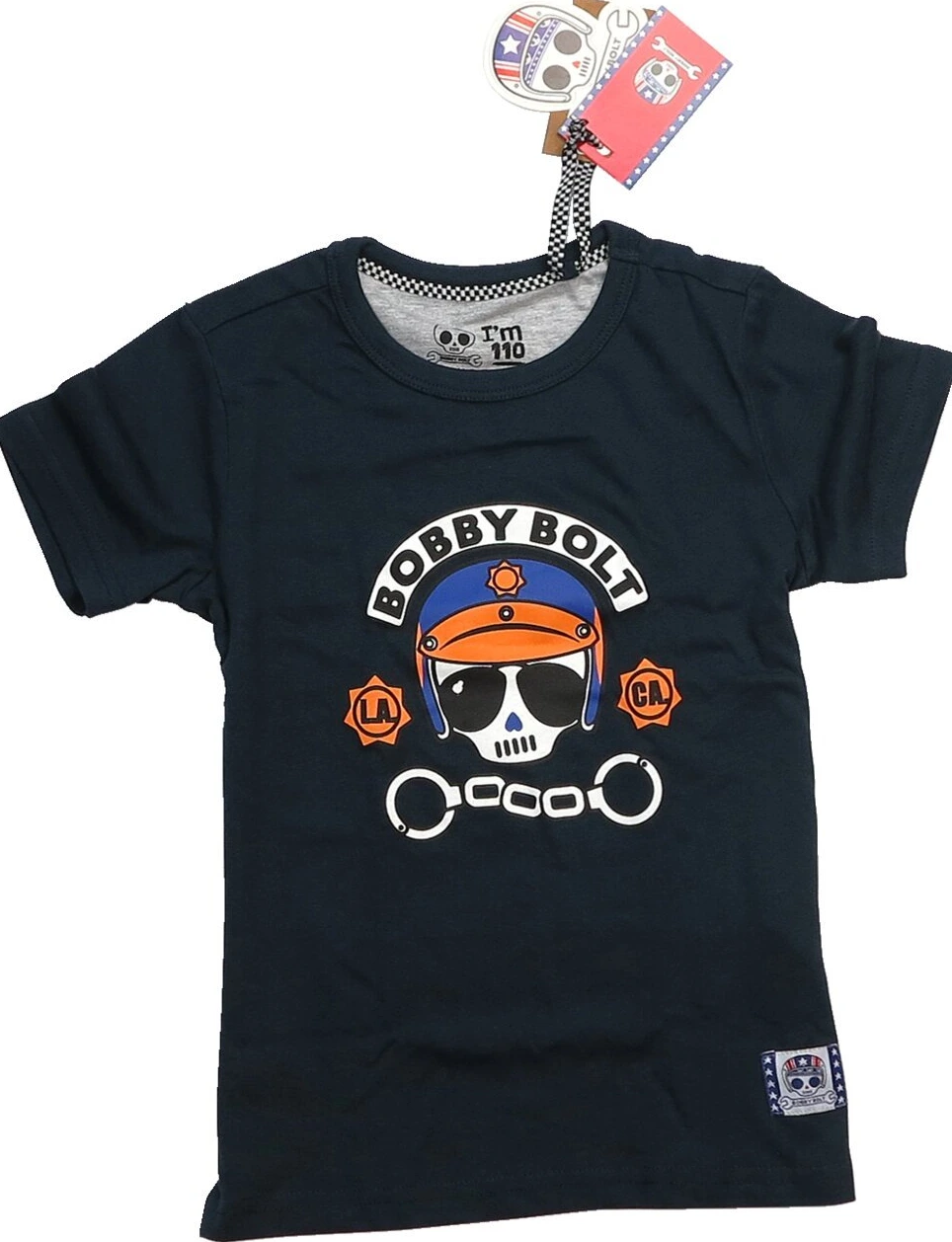 Bobby Bolt Marshall t-shirt, Navy, 146/152