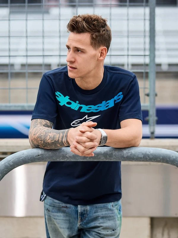 Alpinestars T-Shirt Collared SS CSF Blue, XL