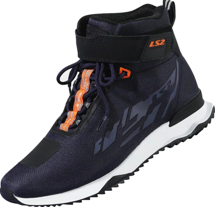 LS2 Acrux Man Boots - DARK BLUE H-V ORANGE, 41