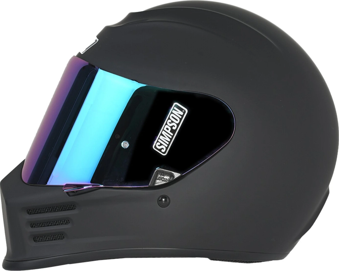 Simpson Speed helmet, Black, XS, matt