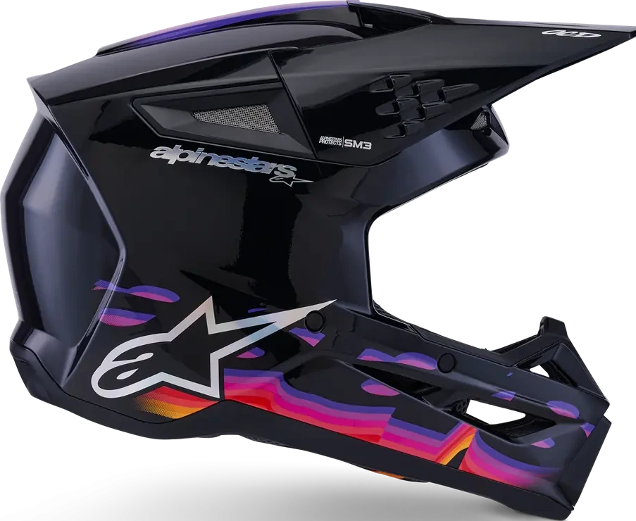 HELMET SM3 FORCE BLACK-GLOSS XS