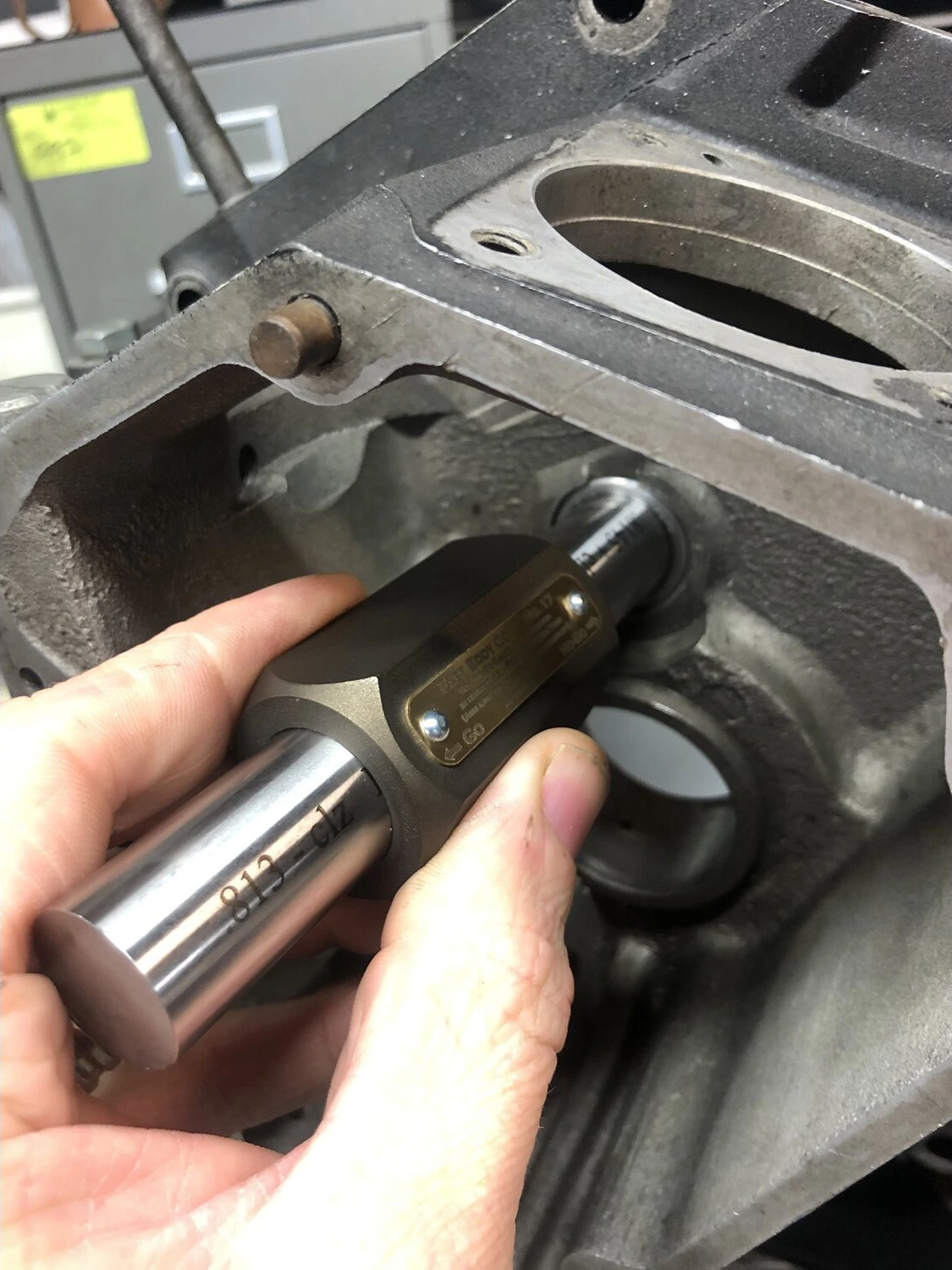 Fast Eddy, cam bearing Go & No-Go gauge pin