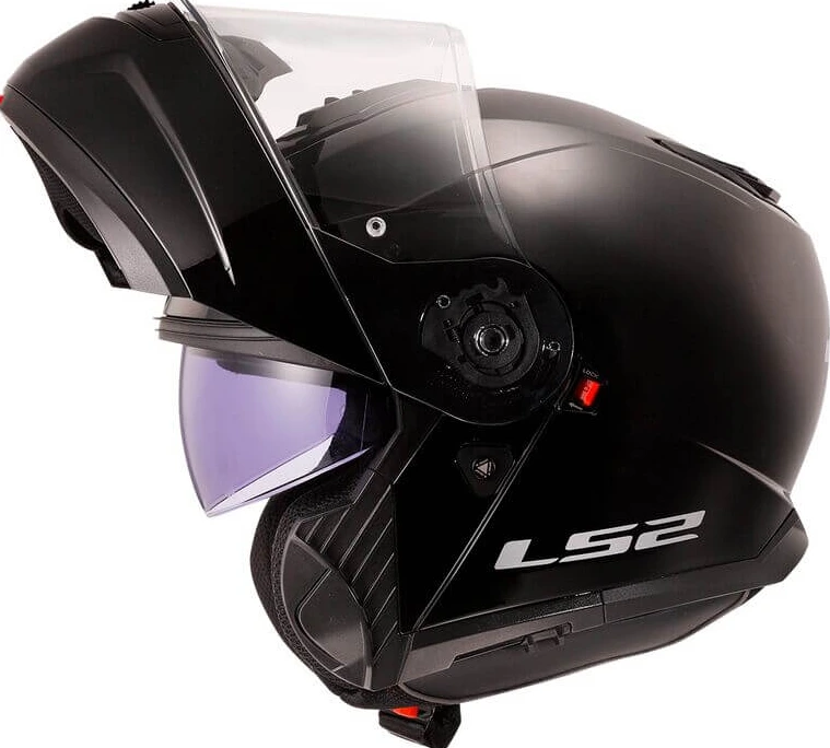 LS2 FF908 STROBE II Solid helmet - Gloss Black, 3XL