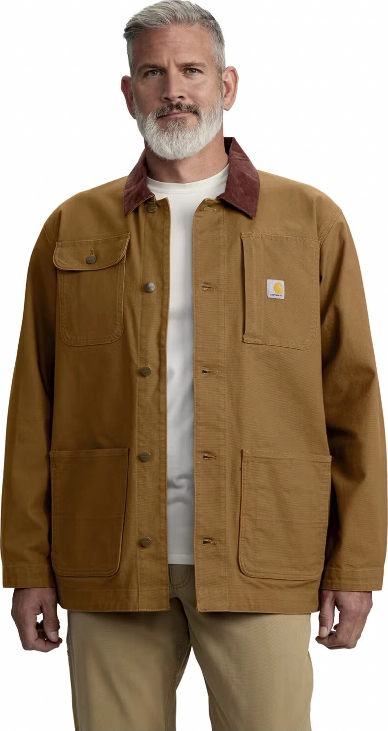 Carhartt Duck Loose Fit Chore Coat, carhartt brown, L