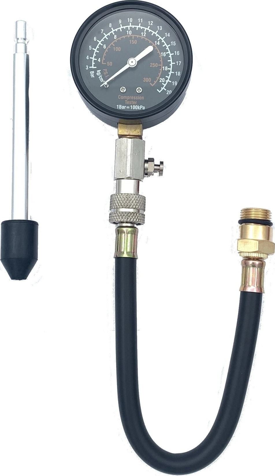Petrol engine compression tester