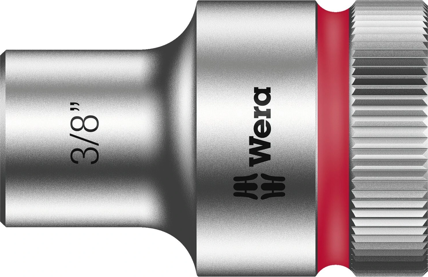 Wera Zyklop 1/2" socket - US sizes 3/8", 37 mm, Chrome