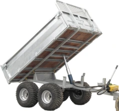 Bronco Tip Trailer with manual handpump max 1600kg