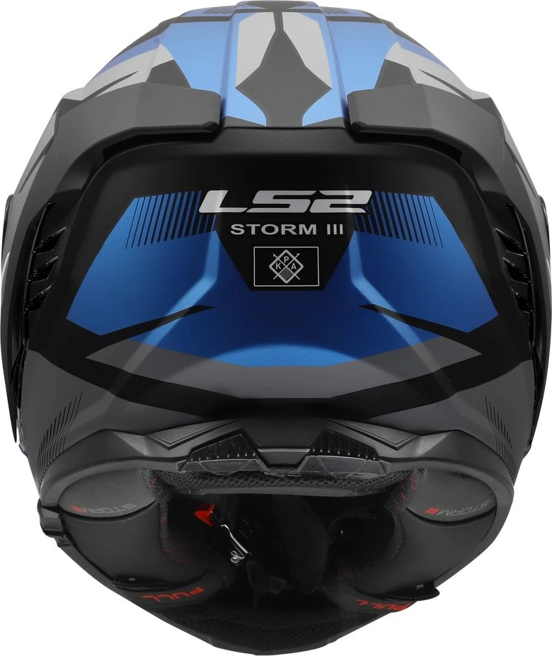 LS2 FF818 STORM III KOMAI Helmet - Black Blue, 3XL