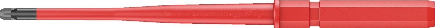 Wera compact inter-changeable screwdriver shaft Phillips PH1, Black, 154 mm