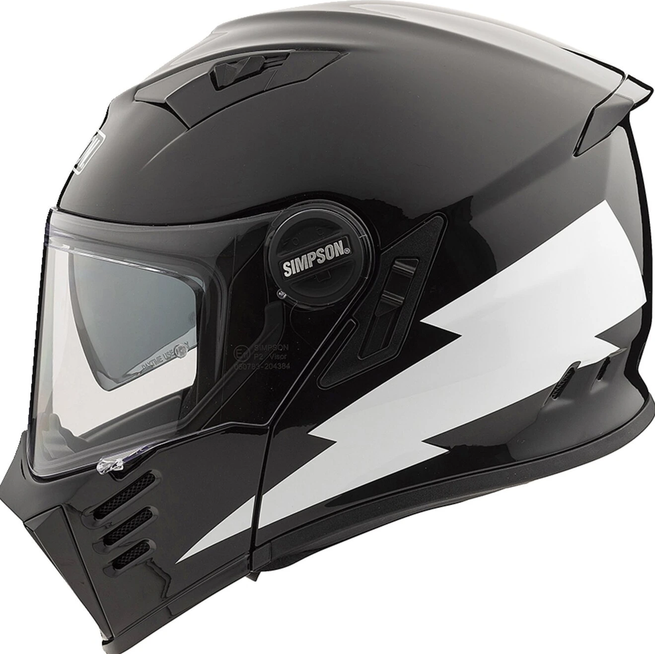 Simpson Darksome helmet hellfire, Black, XL, Gloss