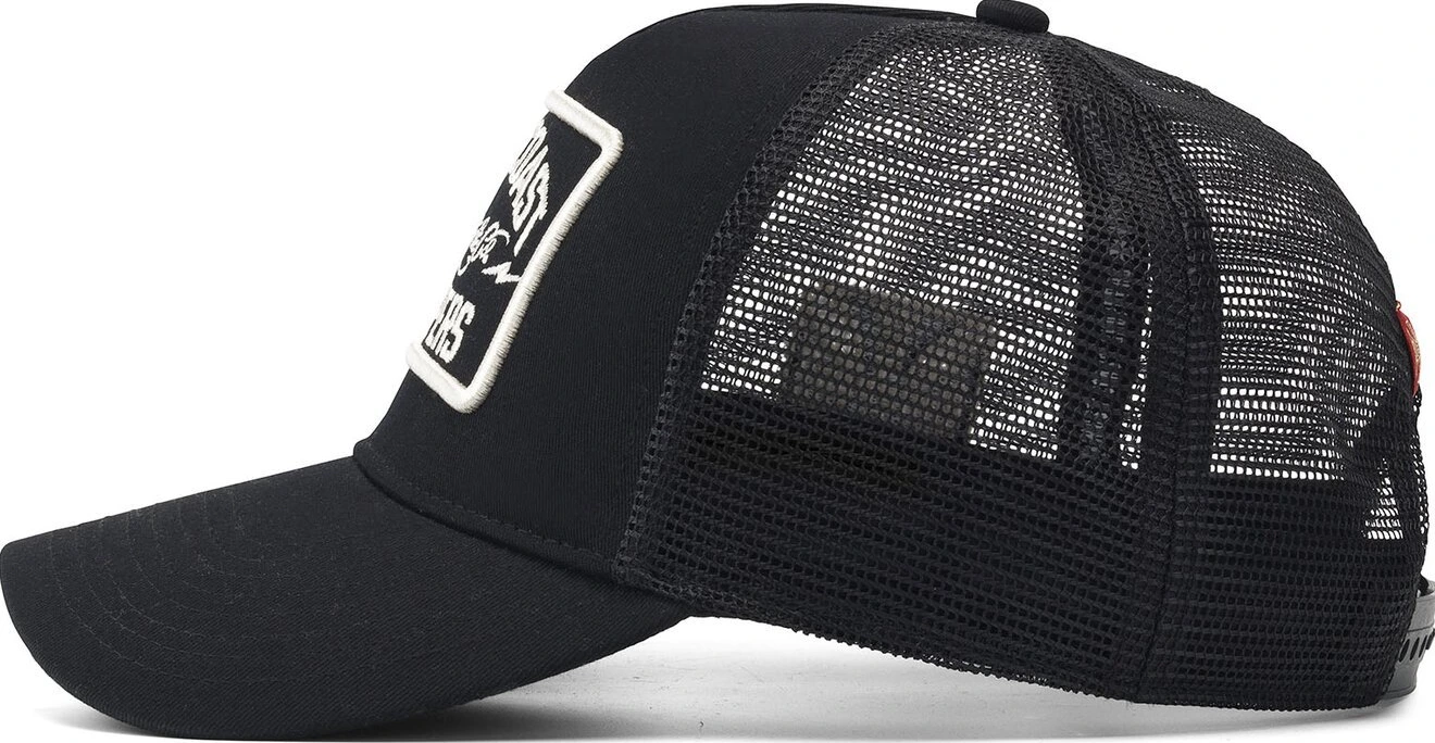 WCC Motorcycle Co. 5-panel trucker cap, Black