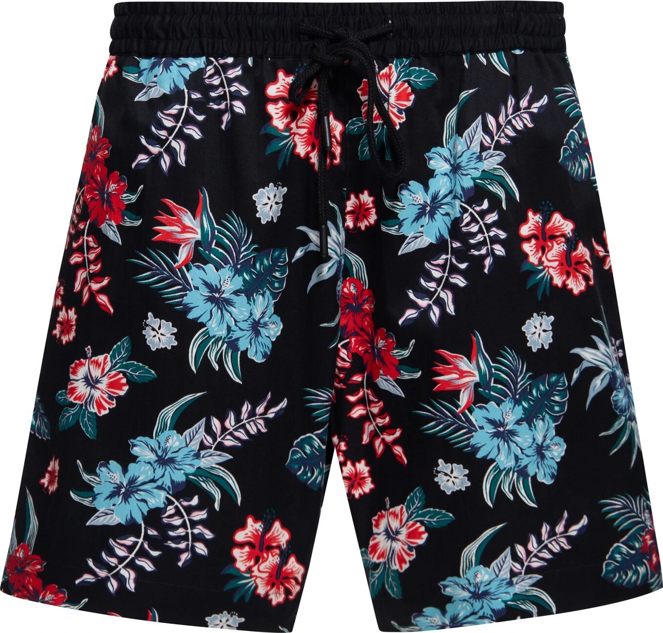 King Kerosin Hibiscus short, Black, M